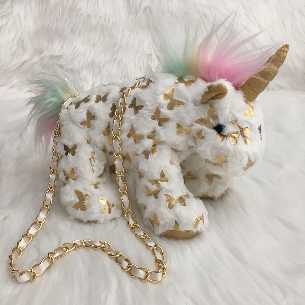 🔴 Plush Unicorn Bag